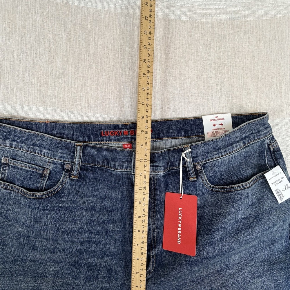 NEW Lucky Brand 363 Vintage Straight Men's Jeans Sz 42x30 Advanced Stretch NWT - Picture 6 of 12